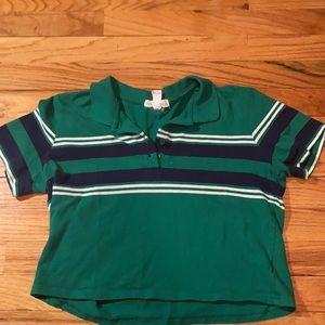 Cropped Collared Tee